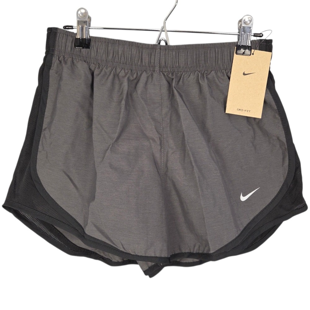 Nike‎ Tempo Running Shorts Womens Small Gray Black 3" Inseam Dri-FIT Lined NWT
